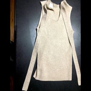 ANTHROPOLOGIE ETT:TWA NWOT High Neck Tank Back Ties